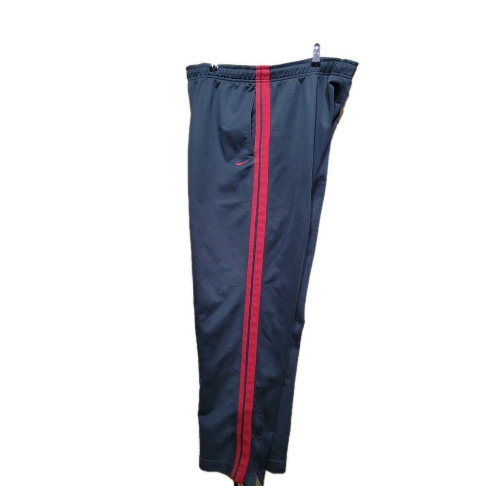Y2k Nike Track Pants Ankle Zipper Mens XL Gray
